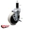 Service Caster 4 Inch Thermoplastic Rubber Wheel 1-1/8 Inch Expanding Stem Caster with Brake SCC-EX05S410-TPRS-SLB-118 - alternate 2